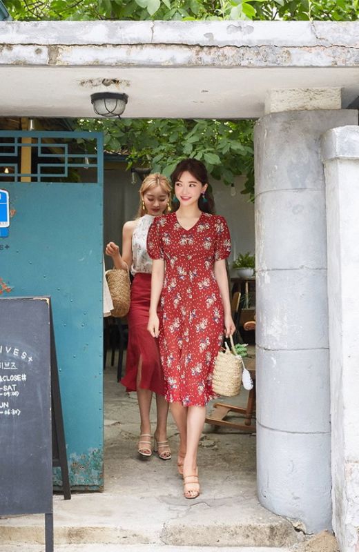 碎花连衣裙显瘦搭配,hold住森女系小清新